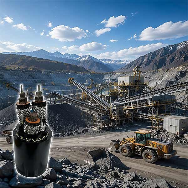 Mining trailing cable